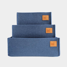 Load image into Gallery viewer, Set of 3 Felt Storage Boxes - Multiple Colors
